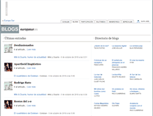 Tablet Screenshot of blogs.europasur.es
